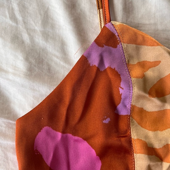 Christian Lacroix Abstract Print Cropped Cami Top XS - Picture 10 of 11